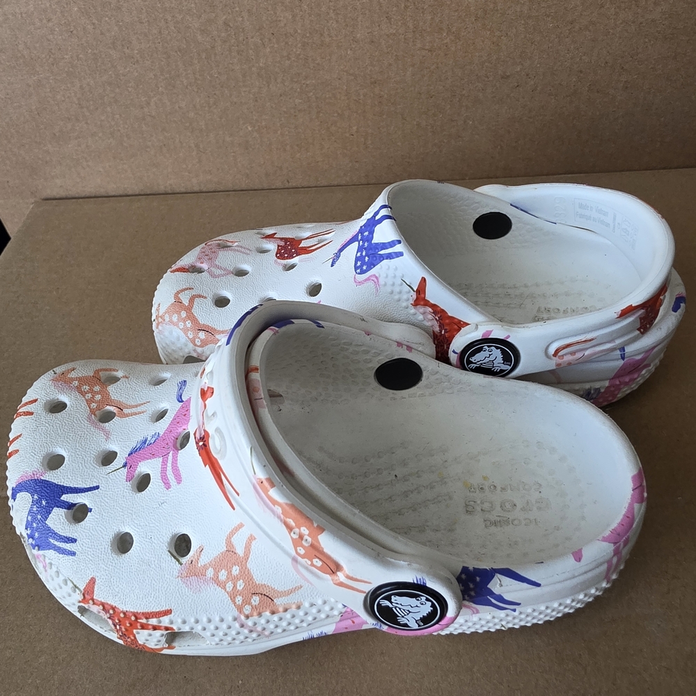 Kids Colorful Animal Print Crocs